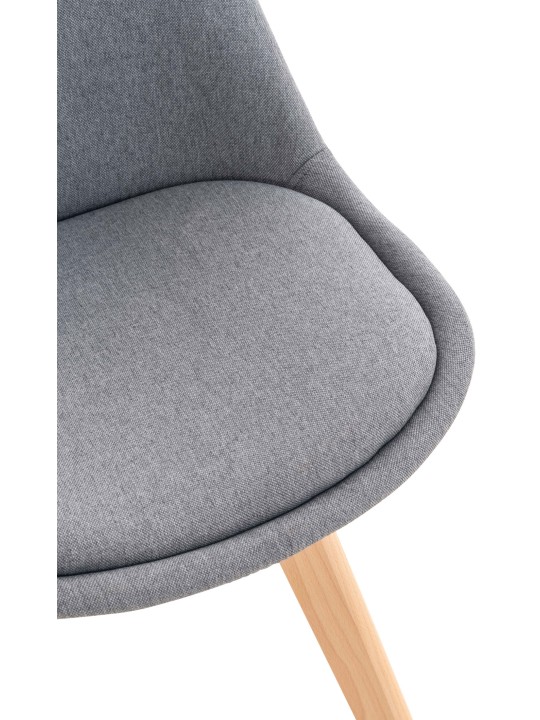 Scaun Linares stofa, gri deschis