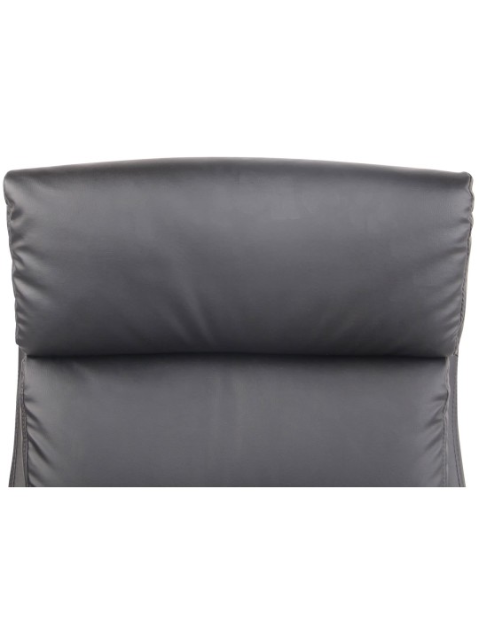 Scaun de birou Bradford imitatie piele, negru