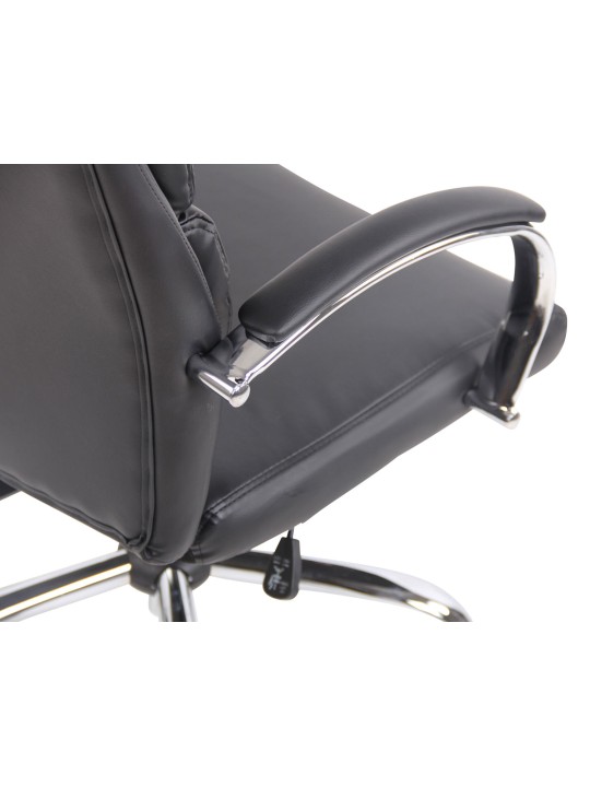 Scaun de birou Bradford imitatie piele, negru