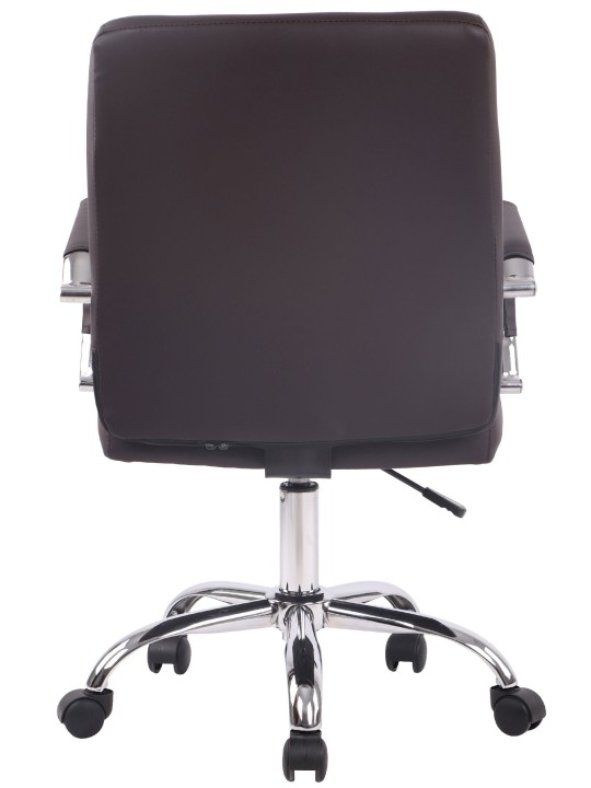 Scaun de birou Deli PRO imitatie de piele, maro