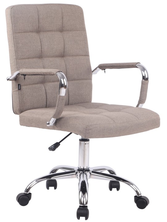 Scaun birou Deli PRO stofa, taupe Scaun birou Deli PRO stofa, taupe