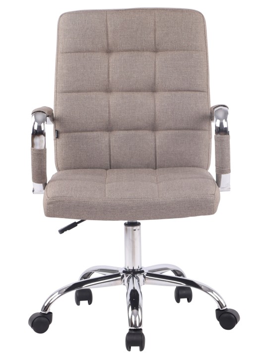 Scaun birou Deli PRO stofa, taupe Scaun birou Deli PRO stofa, taupe