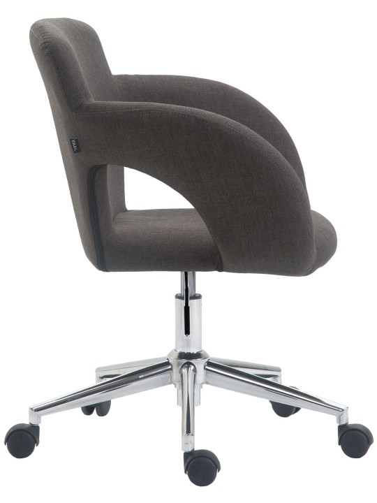 Scaun de birou tesatura Edison, gri închis