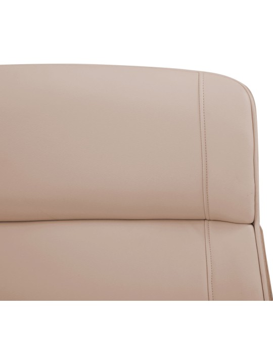 Scaun birou Varel imitatie piele, natural/crem