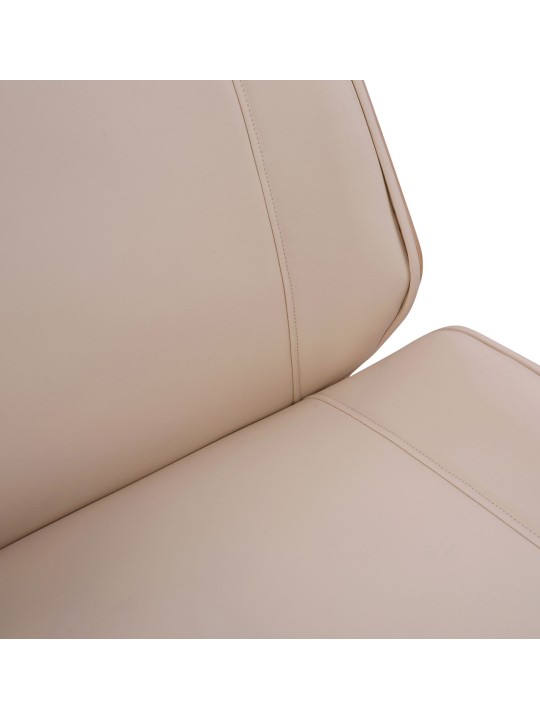 Scaun birou Varel imitatie piele, natural/crem