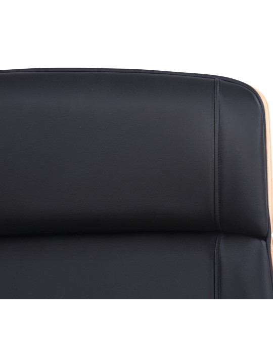 Scaun birou Varel imitatie piele, natural/negru