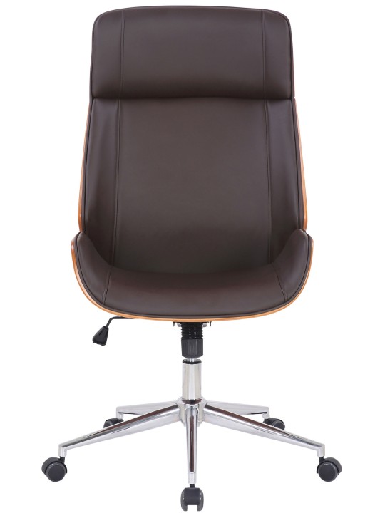 Scaun birou Varel imitatie piele, nuc/maro