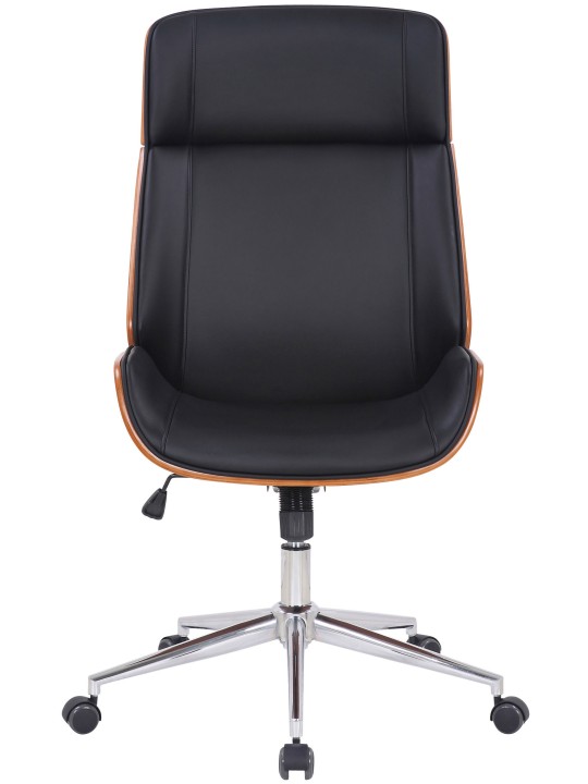 Scaun birou Varel imitatie piele, nuc/negru Scaun birou Varel imitatie piele, nuc/negru