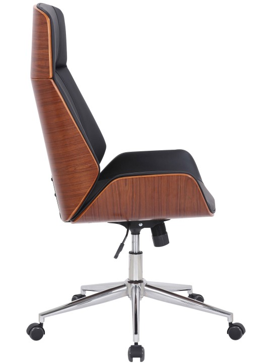 Scaun birou Varel imitatie piele, nuc/negru Scaun birou Varel imitatie piele, nuc/negru