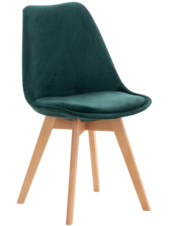 Scaun Linares Velvet, verde