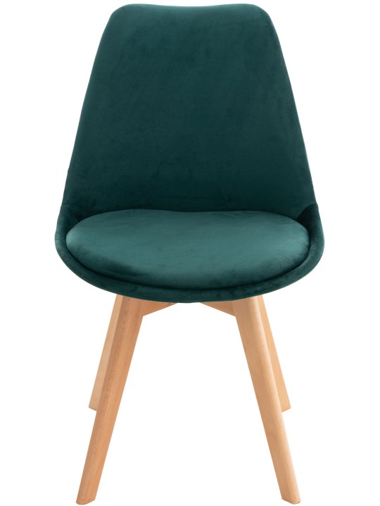 Scaun Linares Velvet, verde