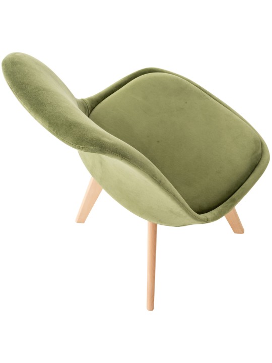 Scaun Linares Velvet, verde deschis