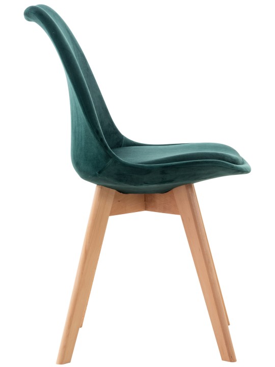 Scaun Linares Velvet, verde