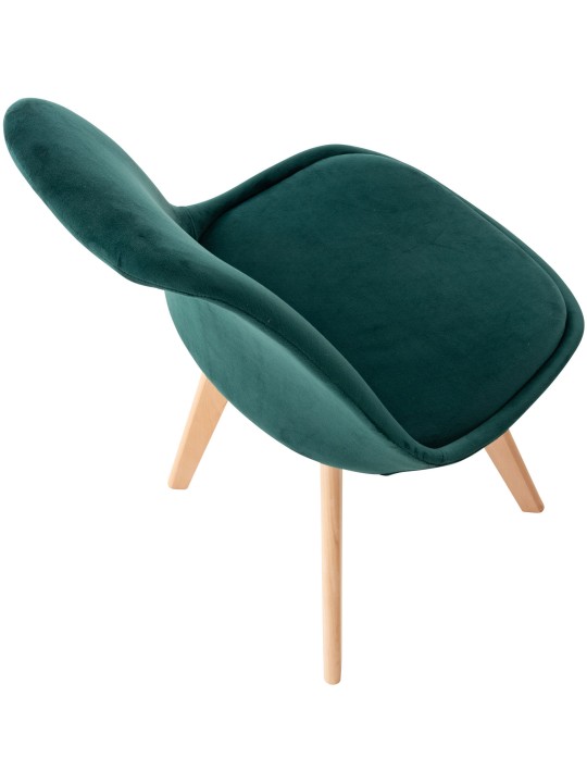Scaun Linares Velvet, verde