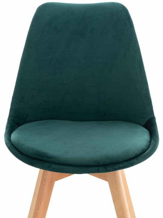 Scaun Linares Velvet, verde