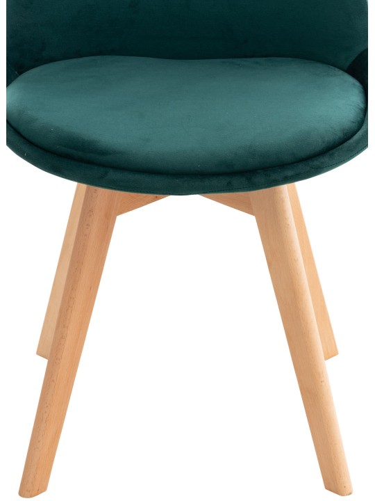 Scaun Linares Velvet, verde