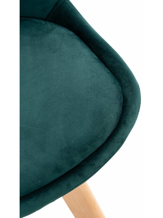 Scaun Linares Velvet, verde