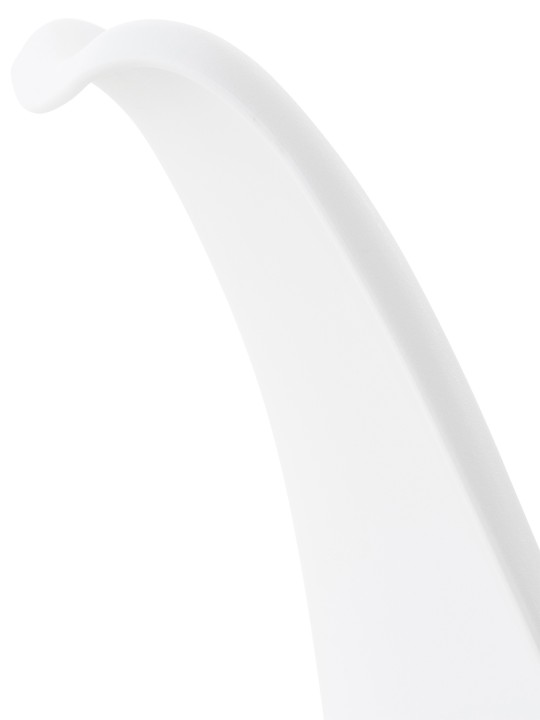 Set 4 scaune Linares plastic, alb/alb