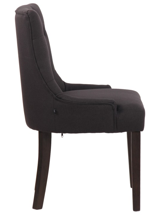 Scaun de sufragerie Inverness stofa antic, negru