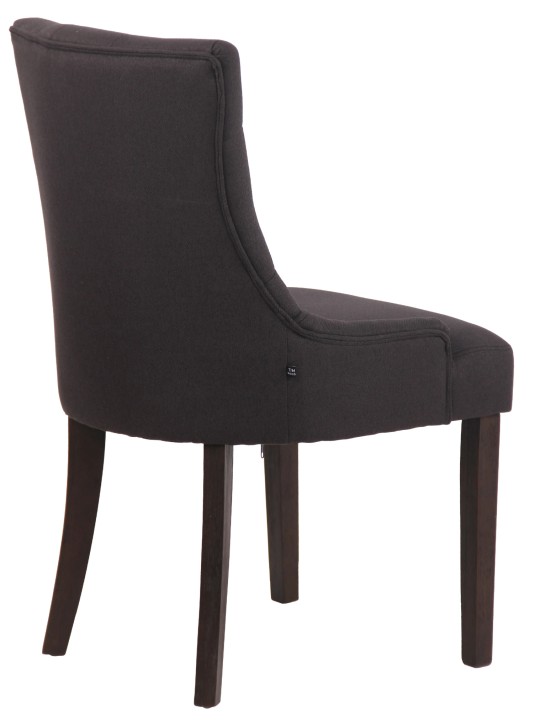 Scaun de sufragerie Inverness stofa antic, negru