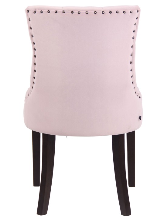 Set 4 scaune de sufragerie Aberdeen catifea antic, roz