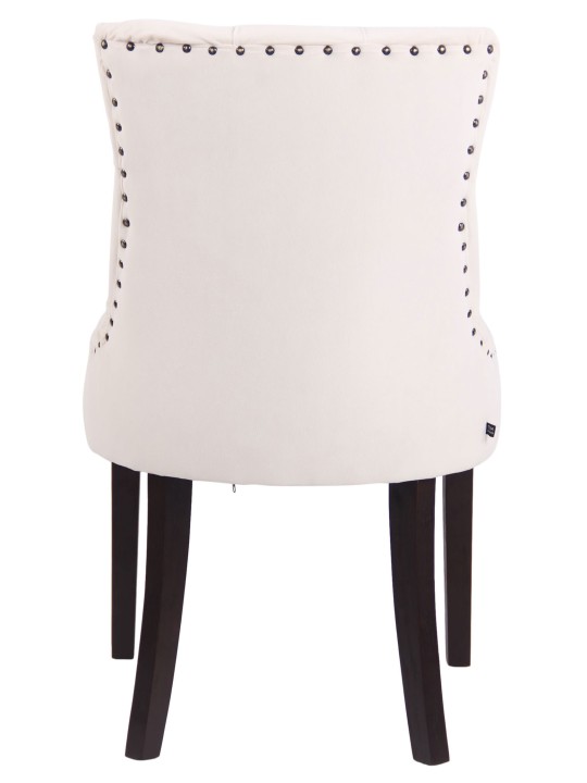 Set 4 scaune de sufragerie Aberdeen catifea antic, crem