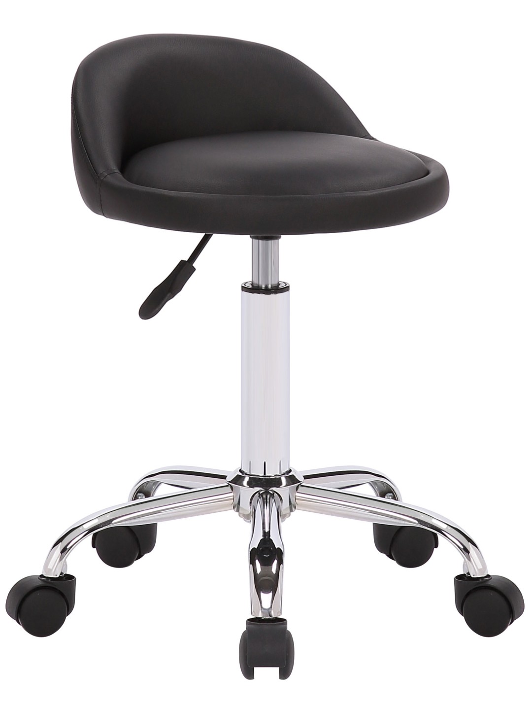 Scaun de lucru Teramo imitatie piele, negru