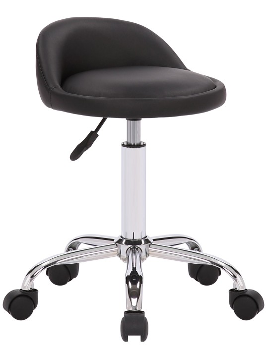 Scaun de lucru Teramo imitatie piele, negru