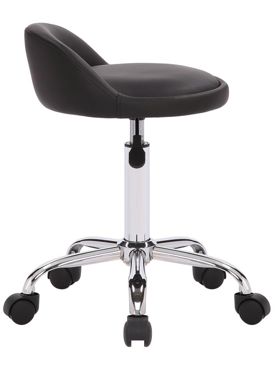 Scaun de lucru Teramo imitatie piele, negru