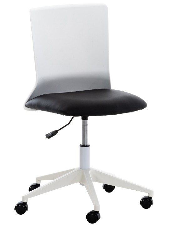 Scaun de birou Apolda imitatie piele, negru