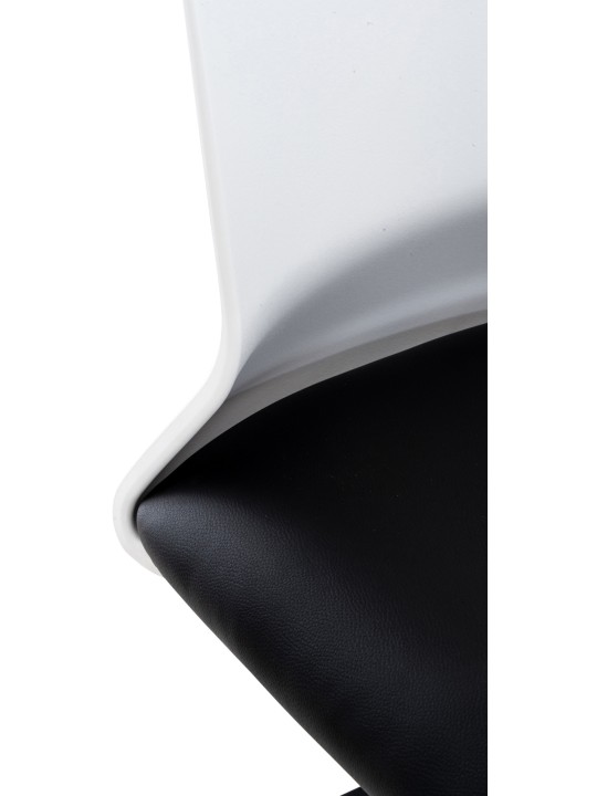 Scaun de birou Apolda imitatie piele, negru