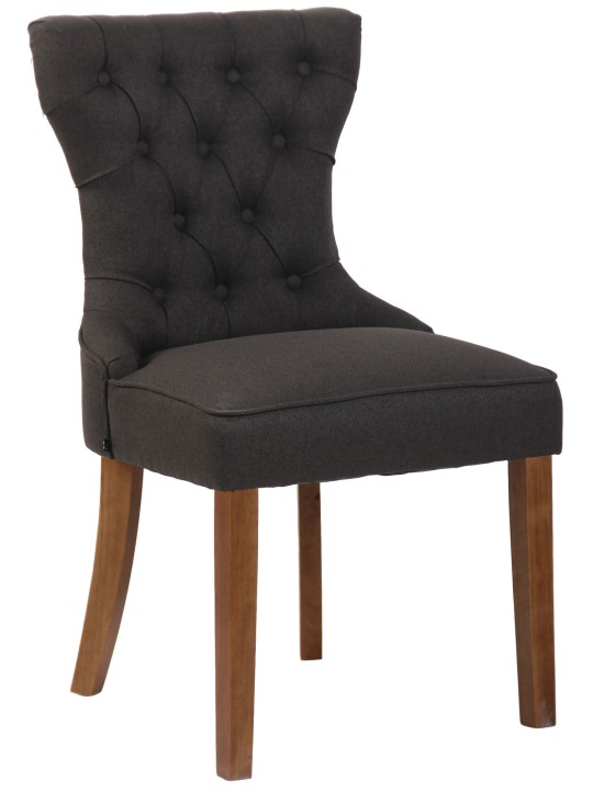 Scaun Franca stofa antic-luminoasa, gri închis