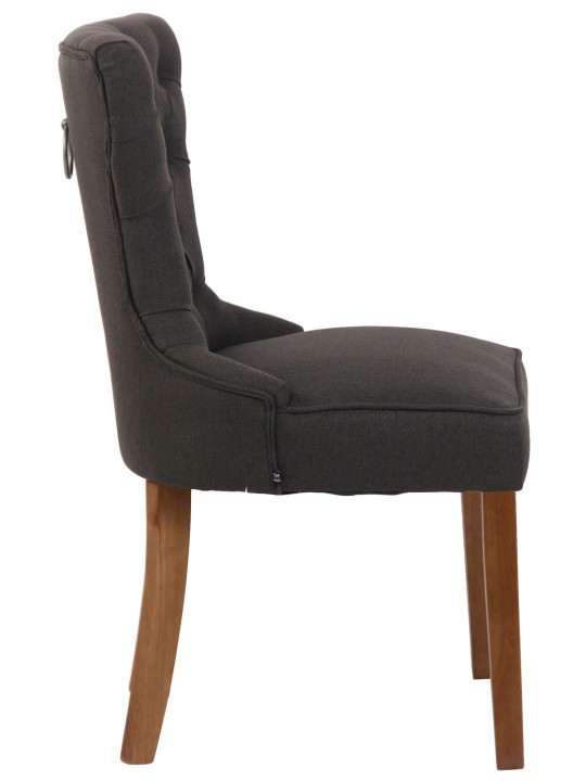 Scaun Franca stofa antic-luminoasa, gri închis