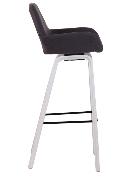 Scaun de bar țesătură Newnan cadru de 4 picioare (stejar), negru