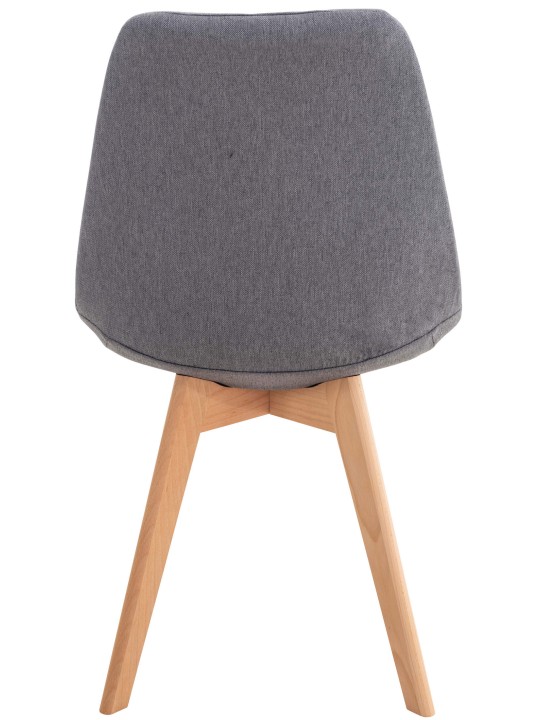 Set 4 scaune din material Linares, gri