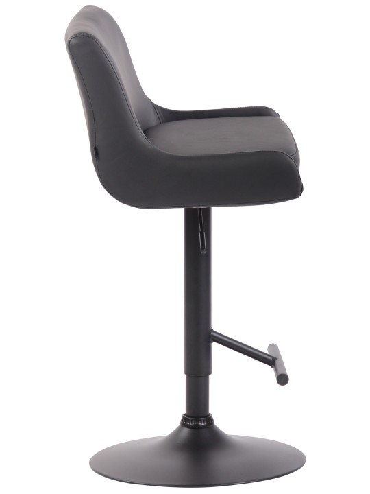 Scaun de bar Club imitatie piele, gri