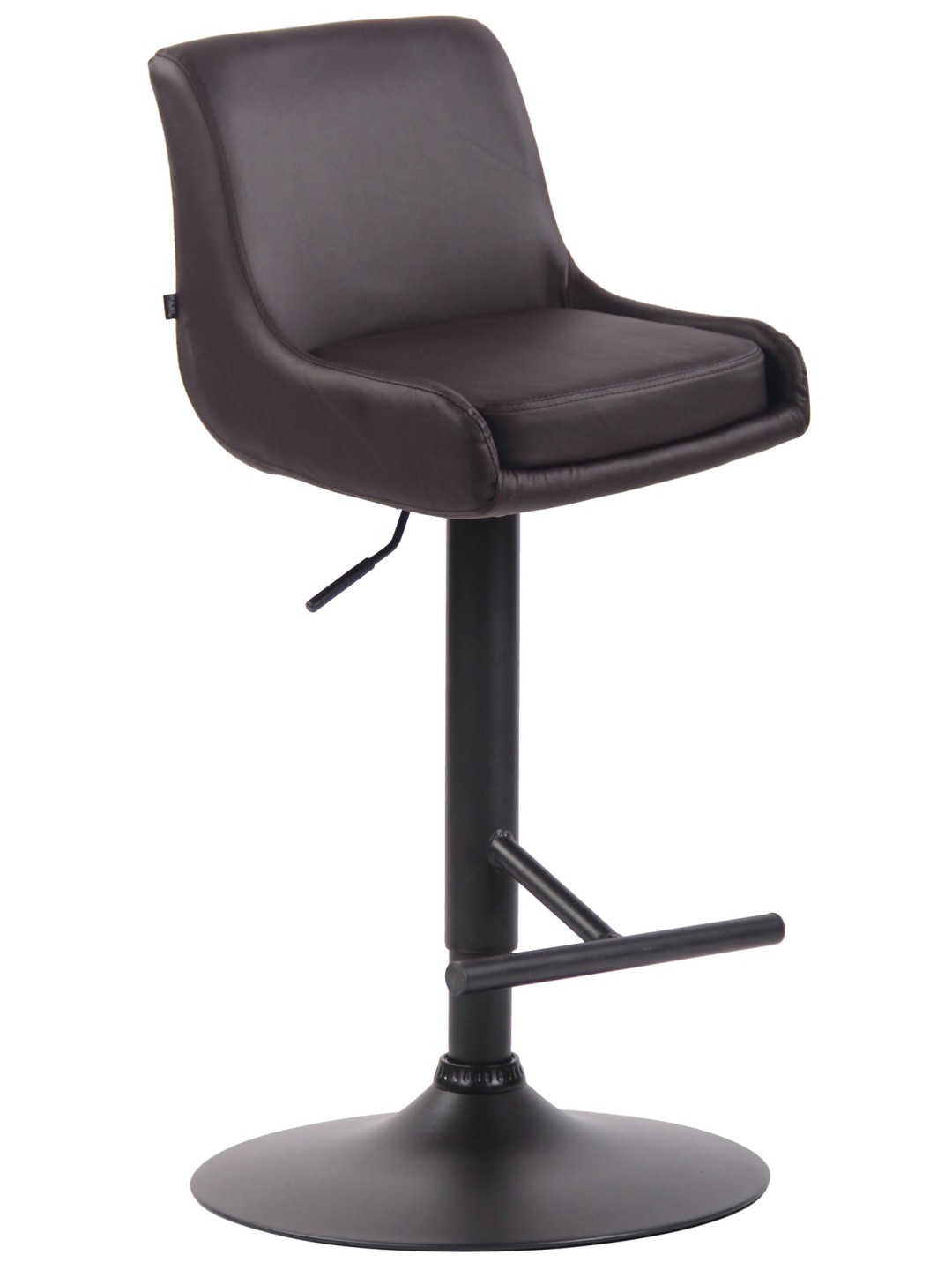 Scaun de bar Club imitatie piele, maro