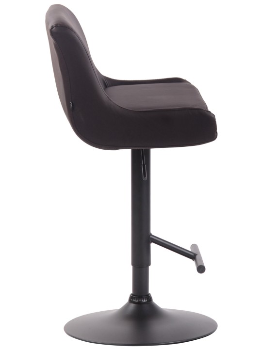 Scaun de bar Club imitatie piele, maro