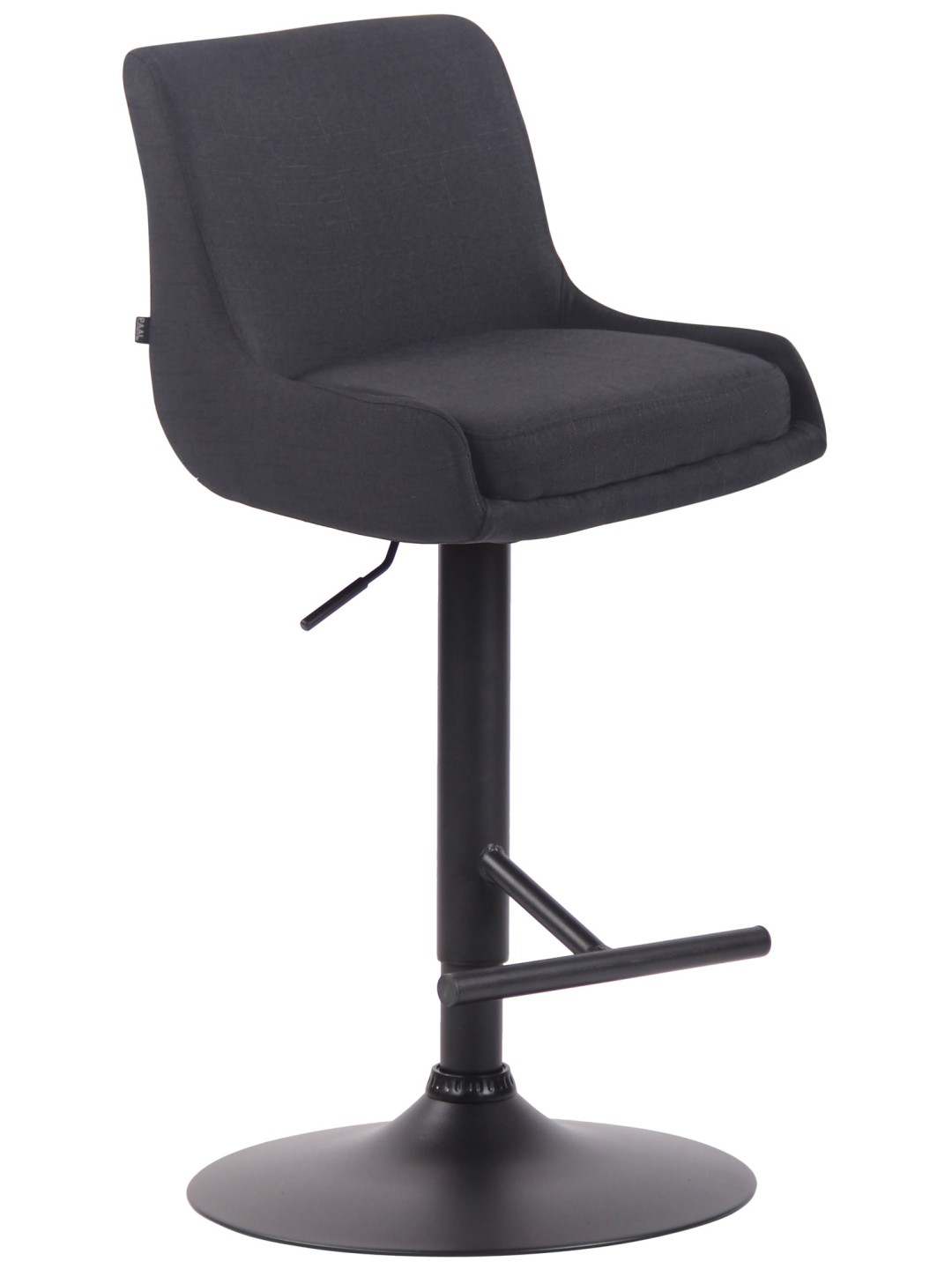 Scaun de bar tesatura club, negru