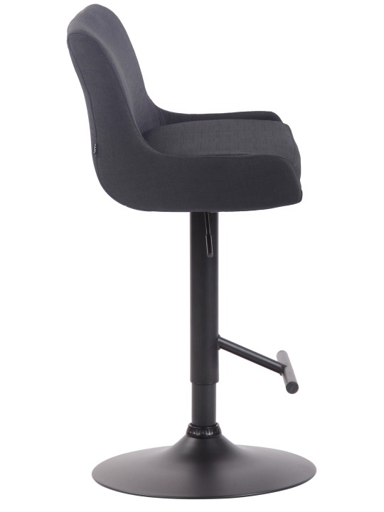 Scaun de bar tesatura club, negru