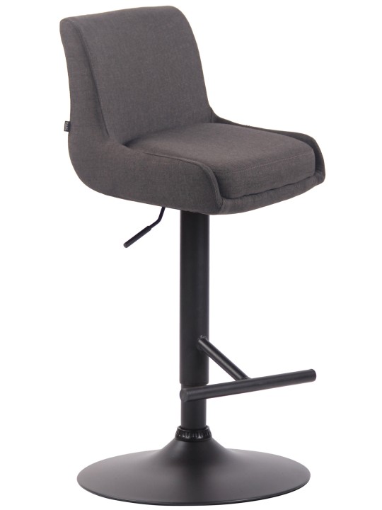 Scaun de bar tesatura club, gri închis Scaun de bar tesatura club, gri închis