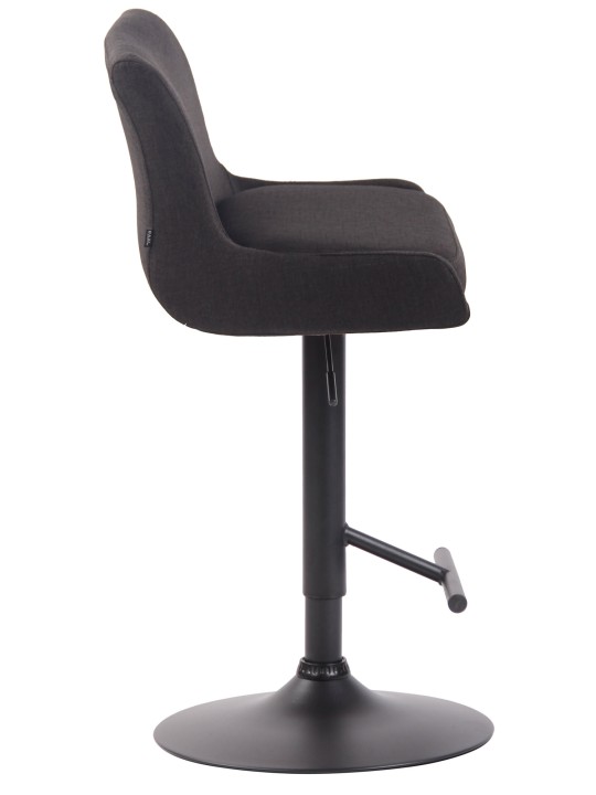 Scaun de bar tesatura club, gri închis Scaun de bar tesatura club, gri închis