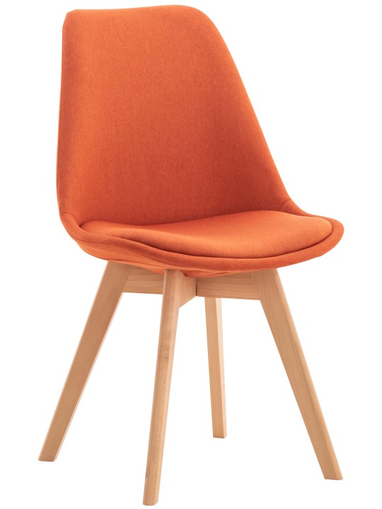 Scaun din material Linares, portocaliu
