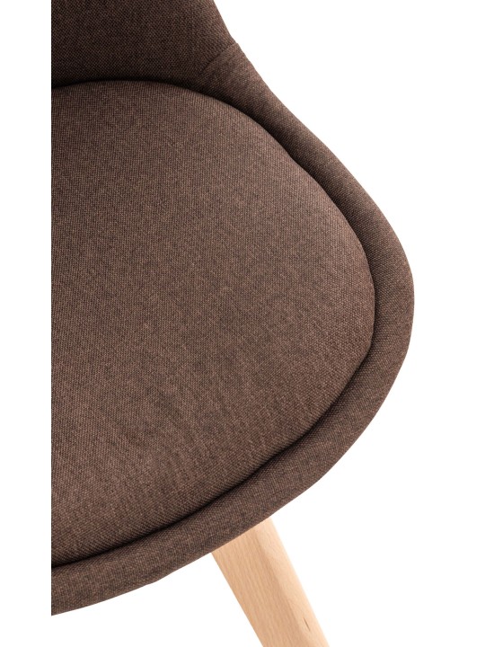 Scaun Linares stofa, maro