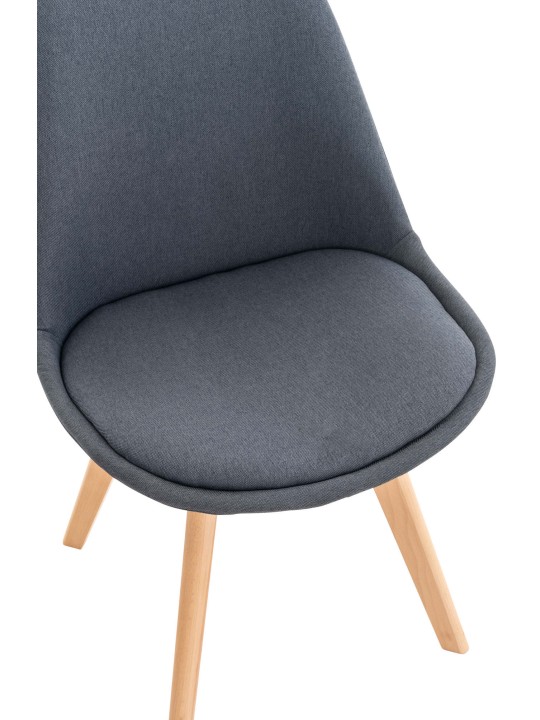 Scaun Linares stofa, gri închis