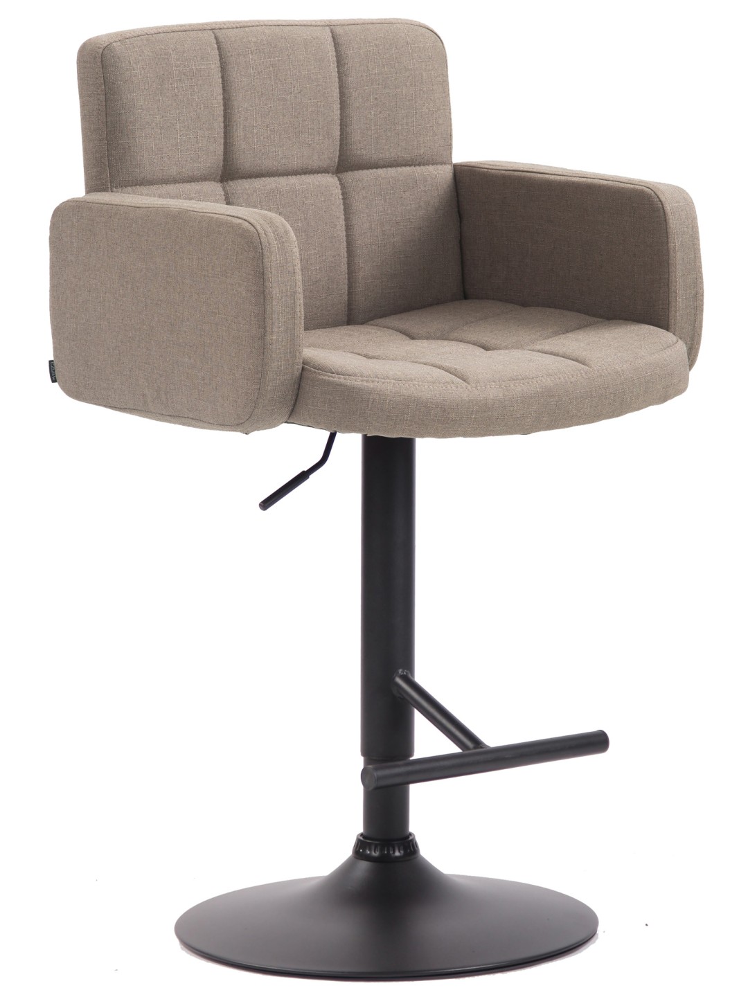 Scaun de bar Los Angeles, stofa, taupe