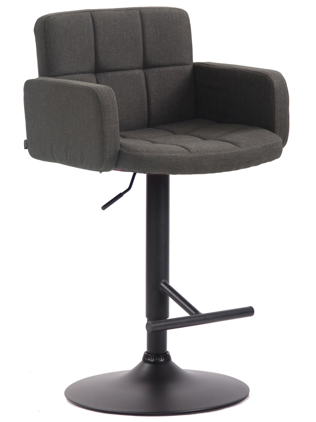 Scaun de bar Los Angeles, stofa, gri închis