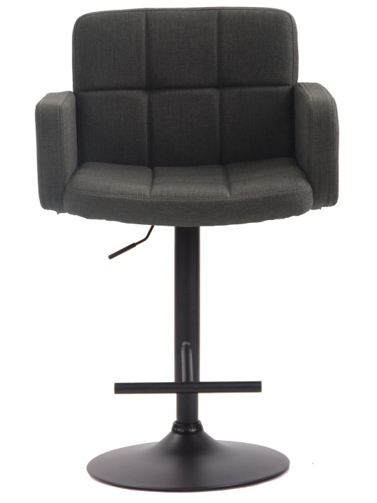 Scaun de bar Los Angeles, stofa, gri închis