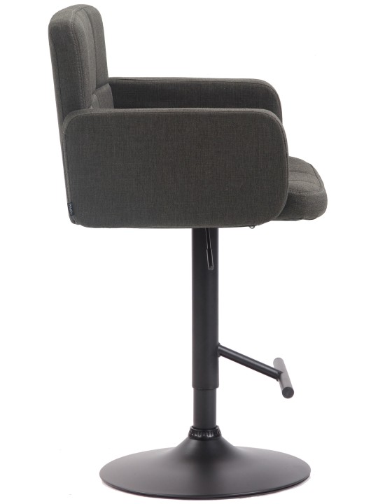 Scaun de bar Los Angeles, stofa, gri închis