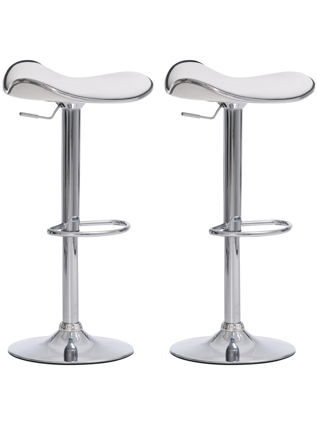 Set 2 scaune de bar Shanghai C, alb